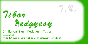 tibor medgyesy business card